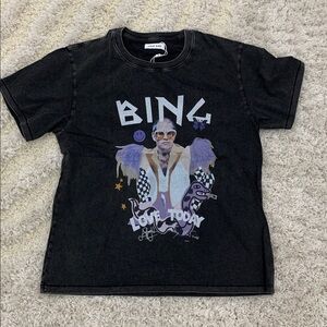 Anine Bing Love Today Washed Black T-Shirt Women’s Sizes Small Medium & Large